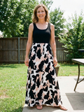 Zorina | Scoop-Neck Sleeveless Maxi Dress