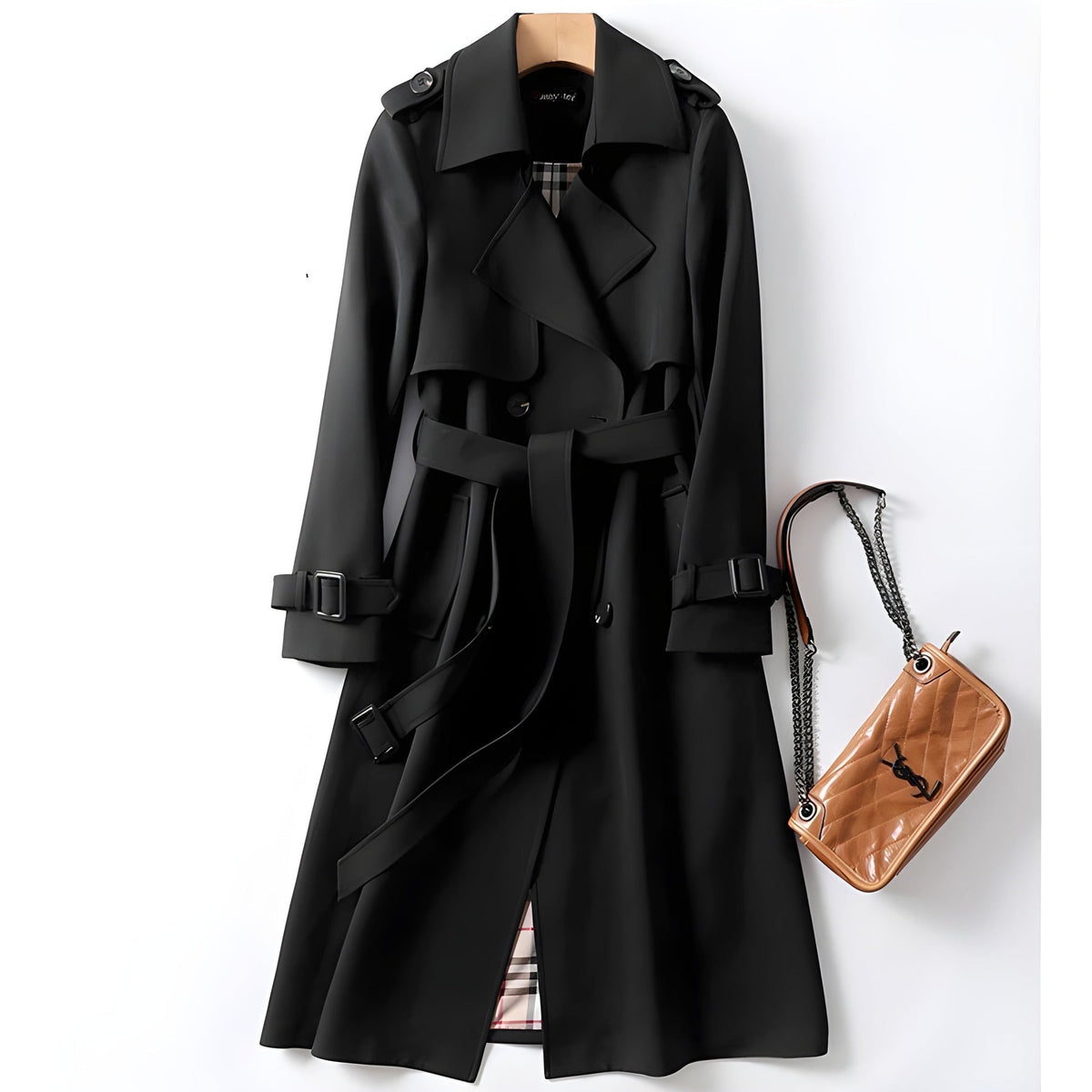 Nerissa - Tailored Classic-Silhouette Trench Coat